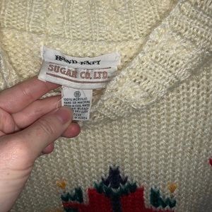 Hand knit sweater
